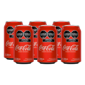 Coca-Cola Original 354 ml. Lata Pack x 6
