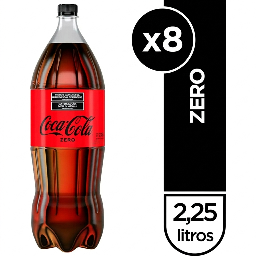 Coca-Cola Zero 2,25 Lts. x8