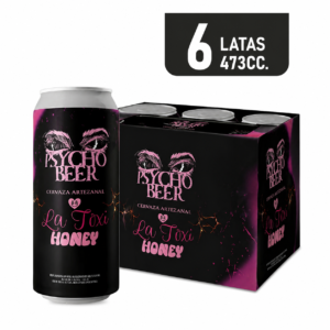 Psycho Beer La Toxi Honey Lata 473 ml. x 6