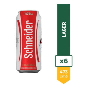Schneider Rubia Lata 473 ml. x 6