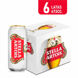 Stella Artois Rubia Lata 473 ml. x 6