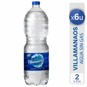 Agua Manaos Villamanaos 2 litros Pack x6