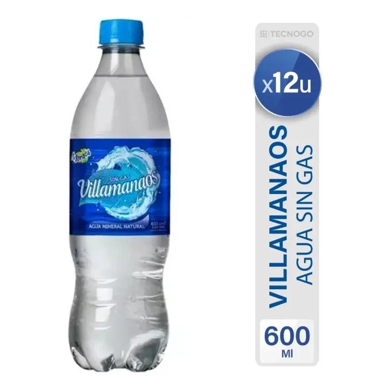 Agua Manaos Villamanaos 600 ml Pack x12