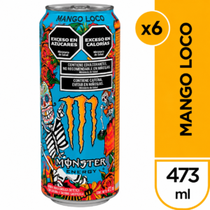 Energizante Monster Mango Loco 473 ml Pack x6