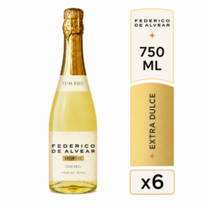 Espumante Federico De Alvear Extra Dulce 750 ml Pack x6