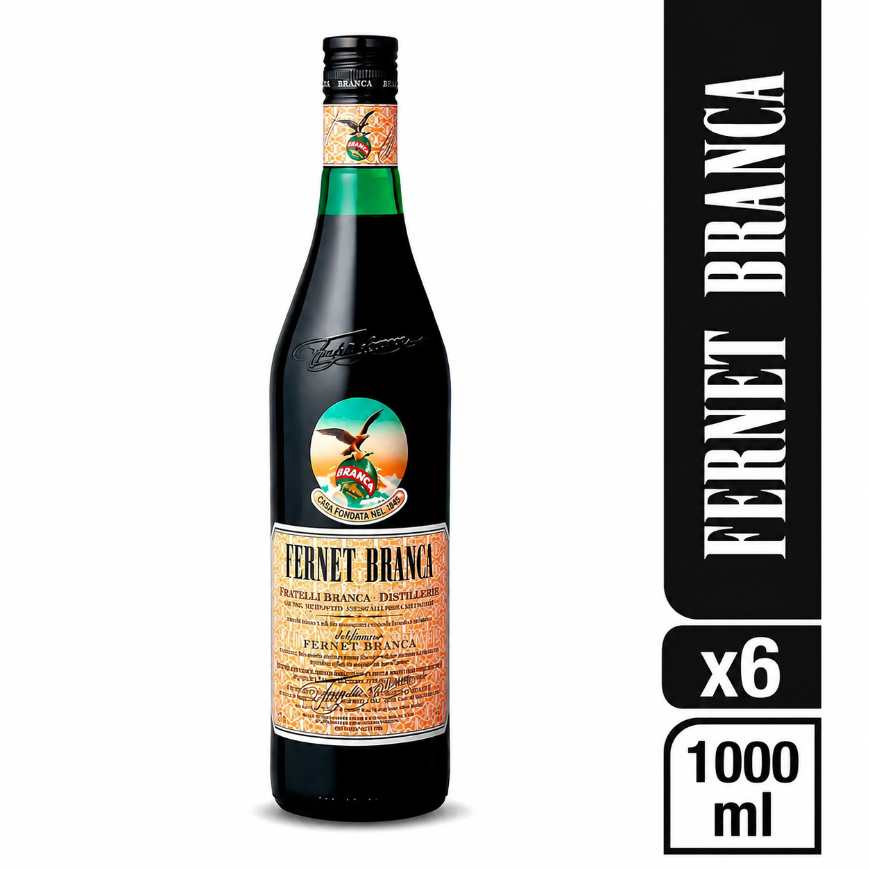Fernet Branca 1 Litro Pack x6