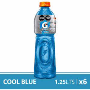 Energizante Gatorade Cool Blue 1,25 Lts. Pack x6