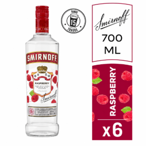 Vodka Smirnoff Raspberry 700 ml Pack x6
