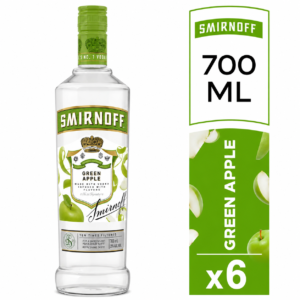 Vodka Smirnoff Green Apple 700 ml Pack x6
