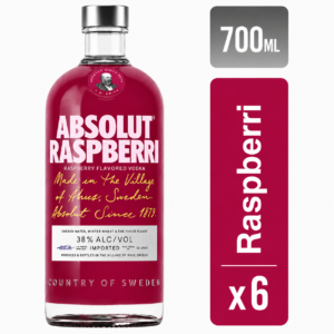 Vodka Absolut Raspberri 700 ml Pack x6