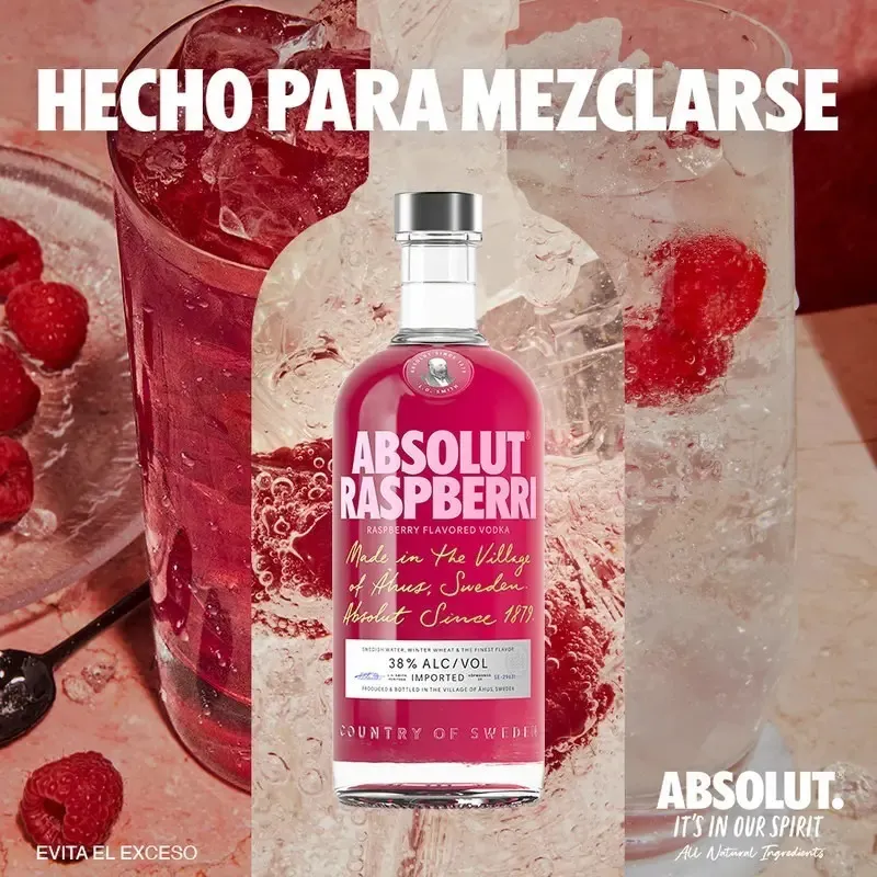 Vodka Absolut Raspberri 700 ml - Image 4