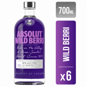 Vodka Absolut Wild Berries 700 ml Pack x6