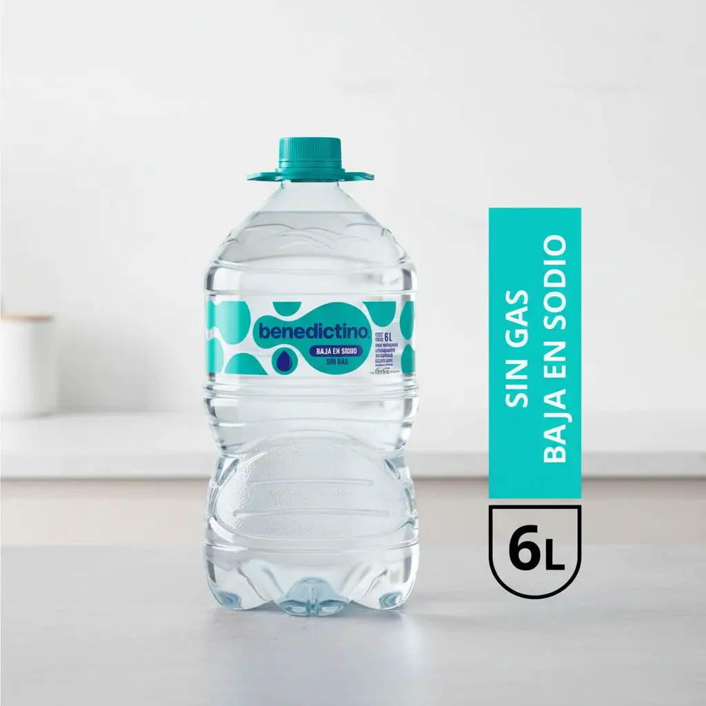 Agua Benedictino 6L Sin Gas · Bidón Baja en Sodio Pack x2 - Image 2