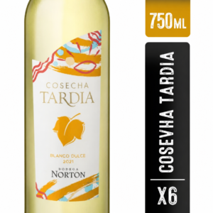 Vino Norton Cosecha Tardia Blanco Dulce 750 ml. Pack x6