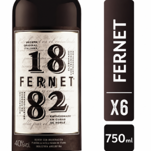 Fernet 1882 Original 750 ml. Pack x6