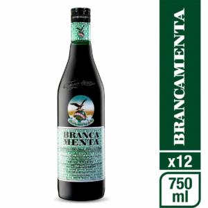 Fernet Branca Menta 750 ml. Pack x12