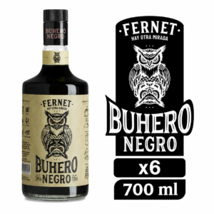 Fernet Buhero Negro 700 ml. Pack x6